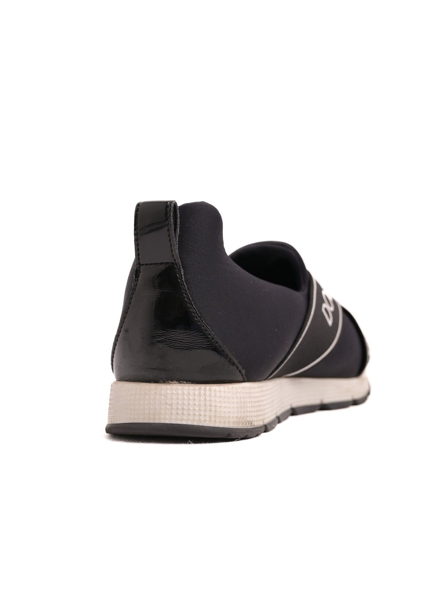 Excellent Dolce &amp; Gabbana Blue Fabric Slip-On Sneakers Size 36