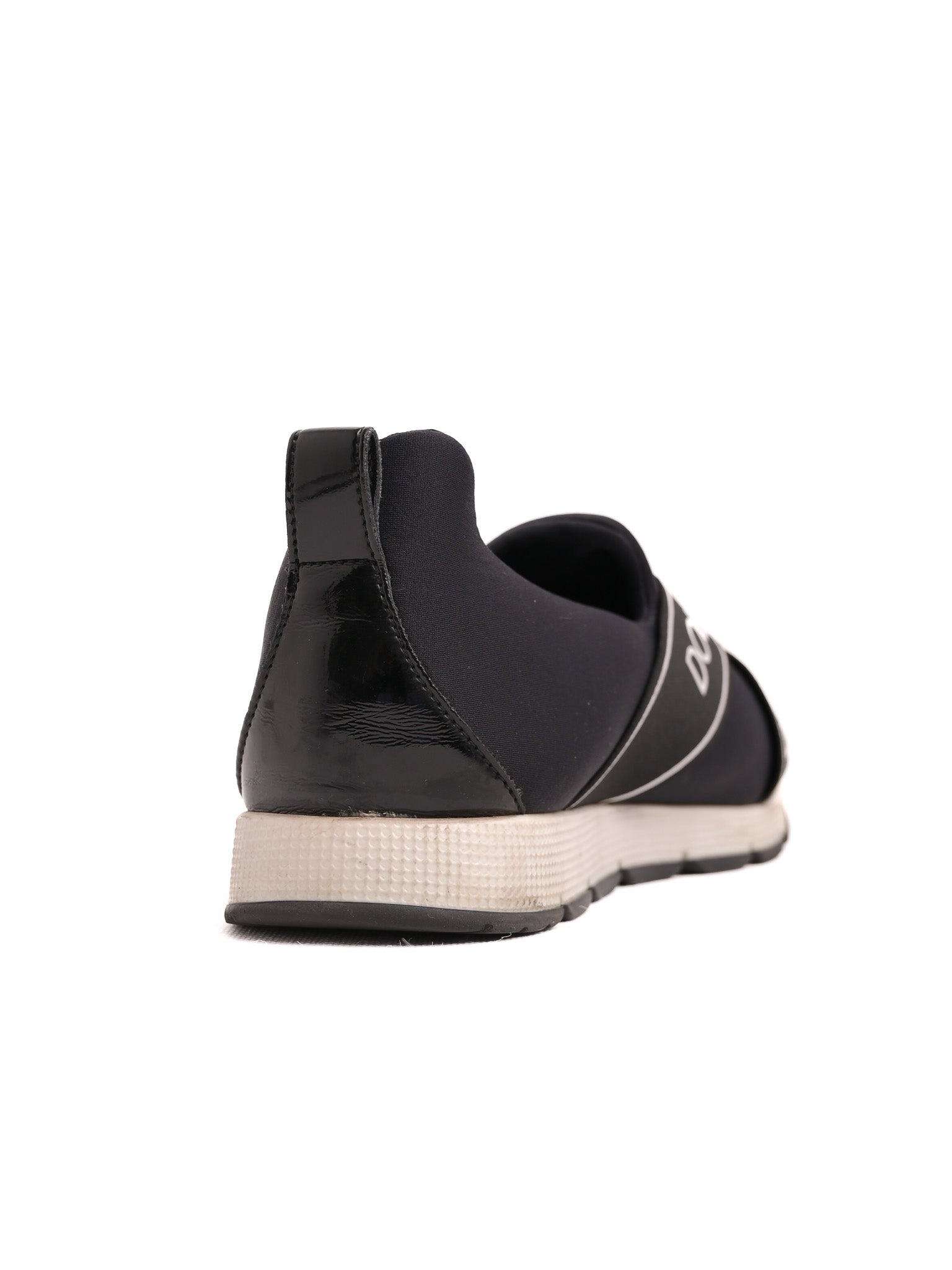 Excellent Dolce &amp; Gabbana Blue Fabric Slip-On Sneakers Size 36