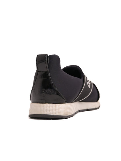 Excellent Dolce &amp; Gabbana Blue Fabric Slip-On Sneakers Size 36