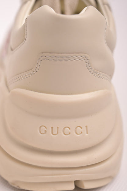 Good Gucci Leather Sneakers White Cherry Design Size 31.5 for Kids