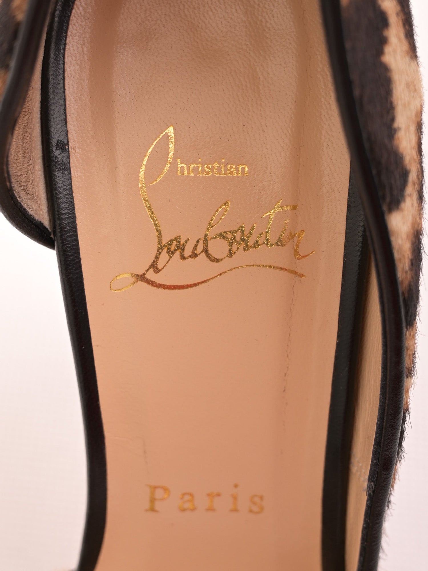 Excellent Christian Louboutin Black High Heeled Shoes Size 37