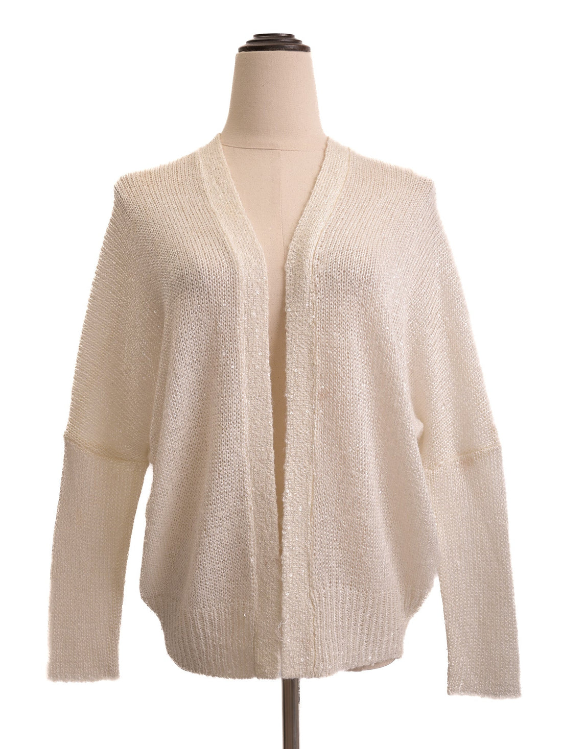 EXCELLENT Reiss White Cotton Open-Front Cardigan Size XS