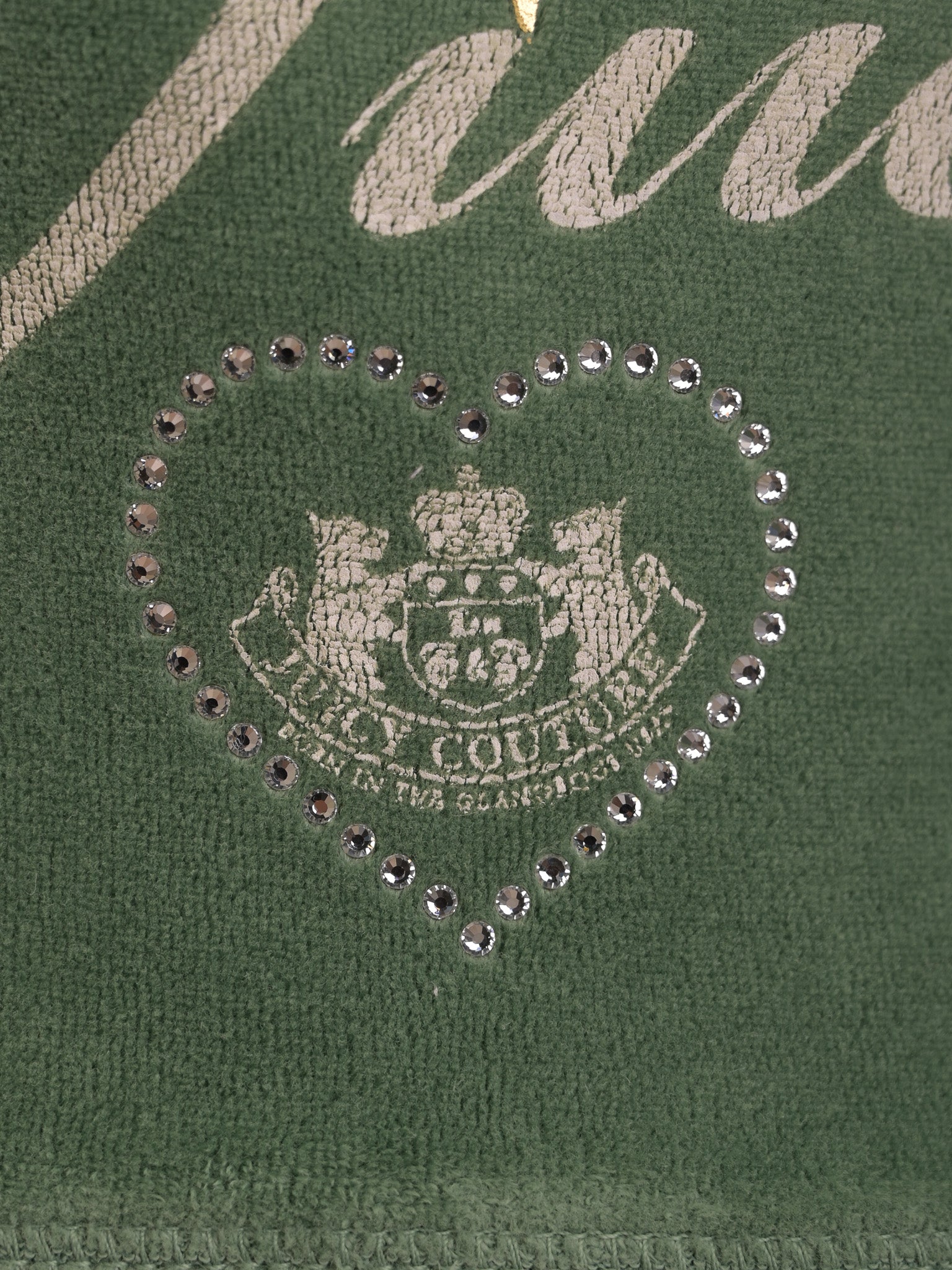 Excellent Juicy Couture Green Velour Tracksuit Size S for Women