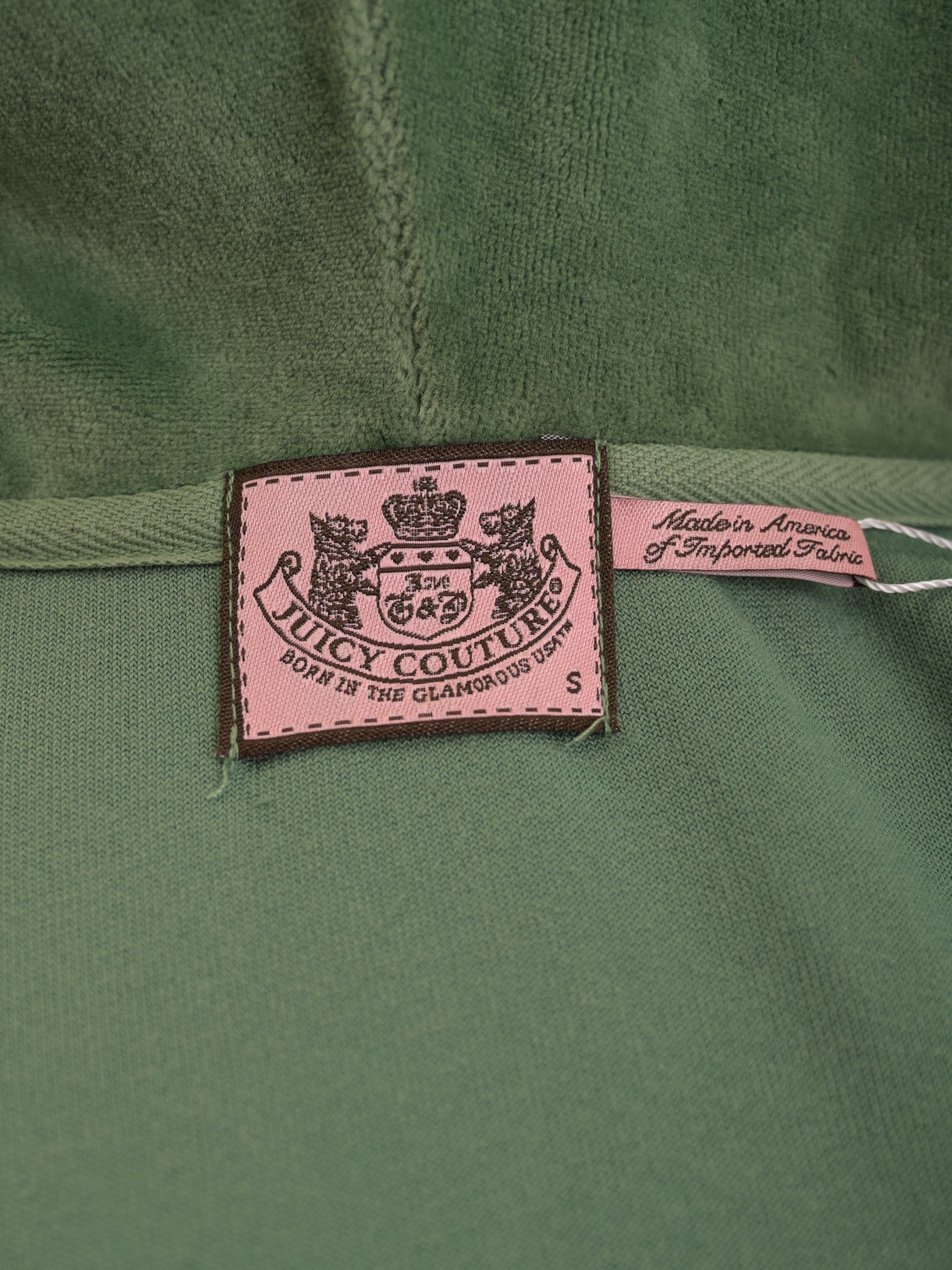 Excellent Juicy Couture Green Velour Tracksuit Size S for Women