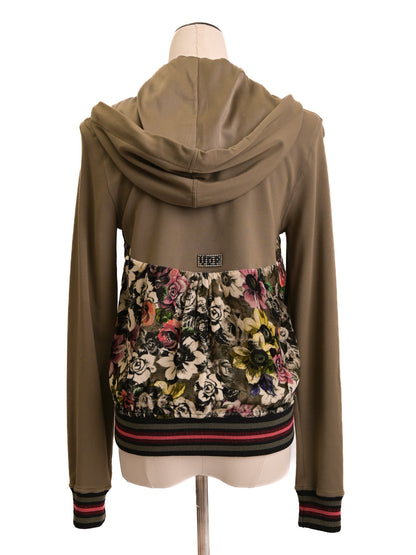 Excellent VDP Women’s XS Floral Hooded Jacket &amp; Pants Set Combined Color