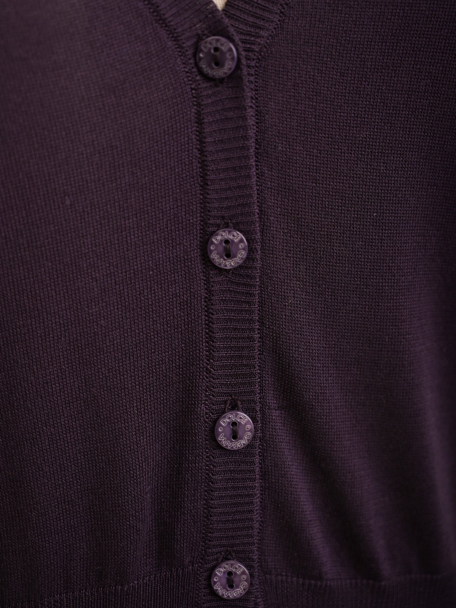 Excellent Dolce Gabbana Purple Silk Cardigan XXS Women