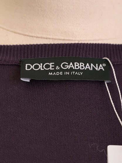 Excellent Dolce Gabbana Purple Silk Cardigan XXS Women
