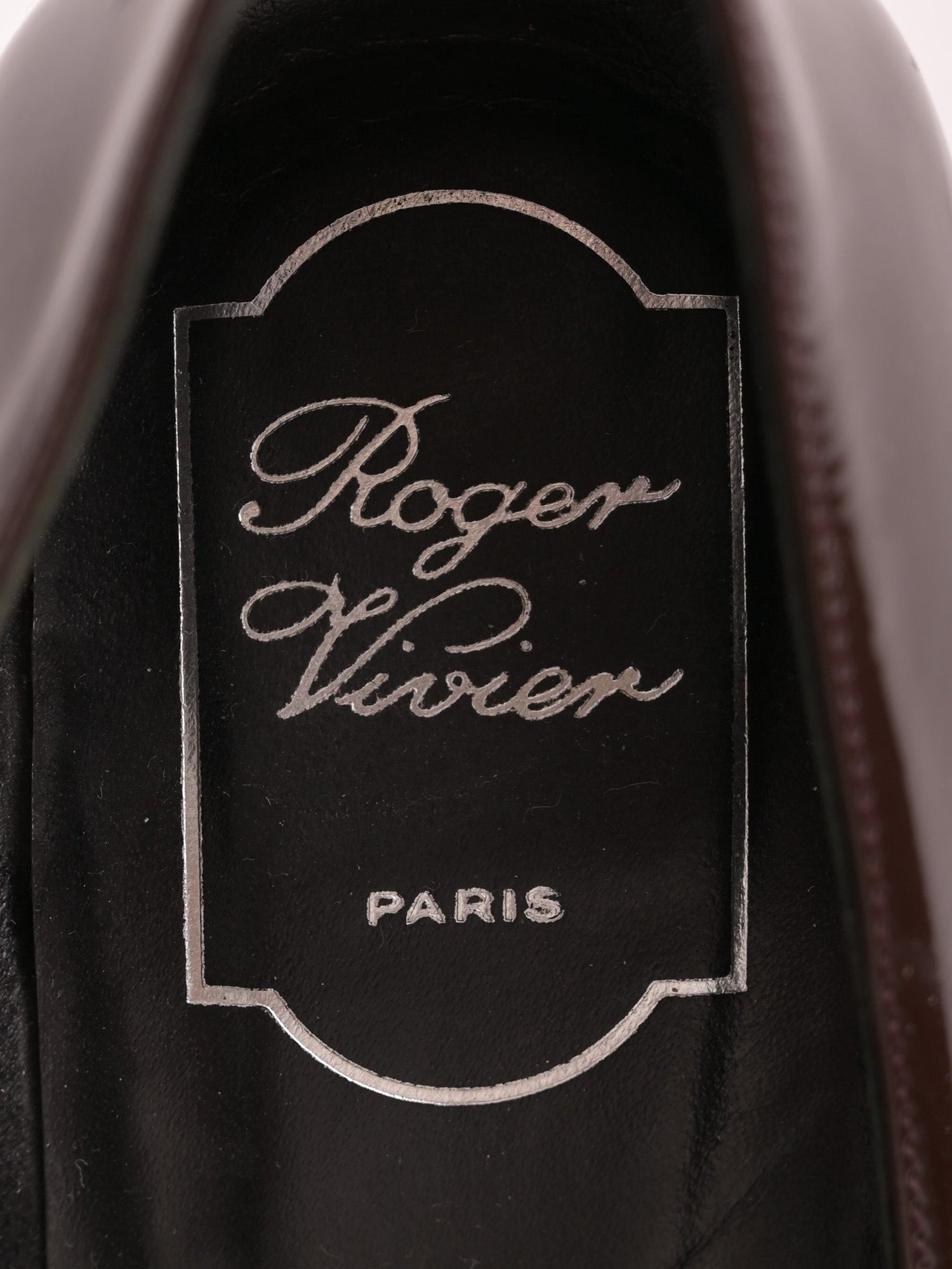 Excellent Roger Vivier Orange Leather High-Heeled Shoes Size 37