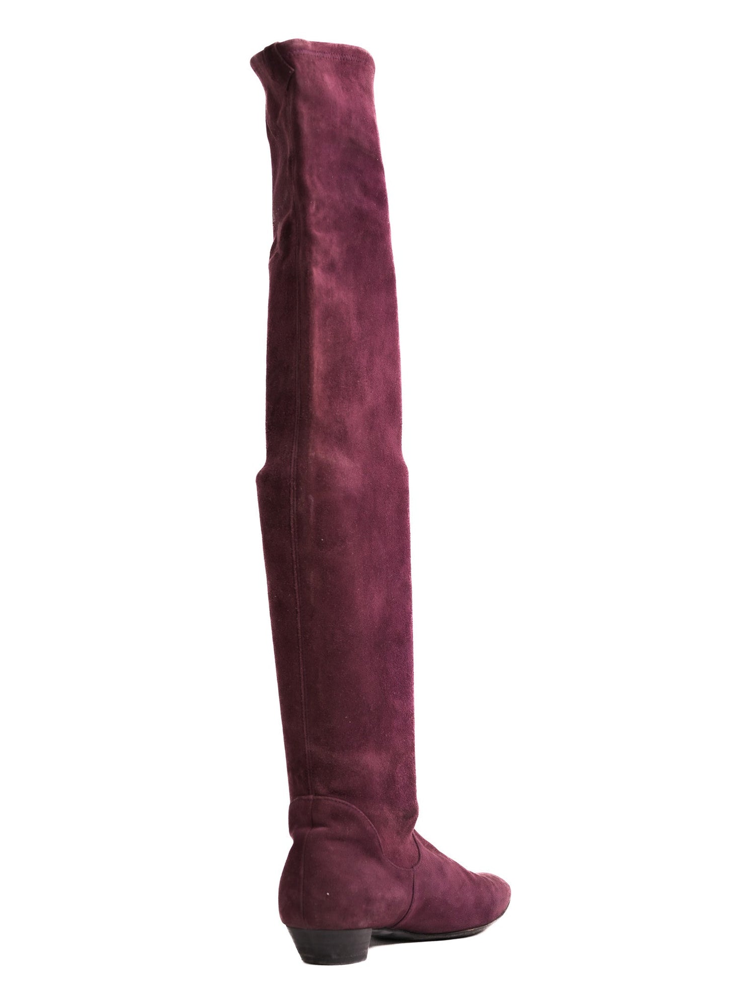 Excellent Sergio Rossi Purple Leather Over-the-Knee Boots Size 35