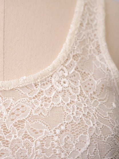 NEW Patrizia Pepe White Sleeveless Lace Top Size XXS