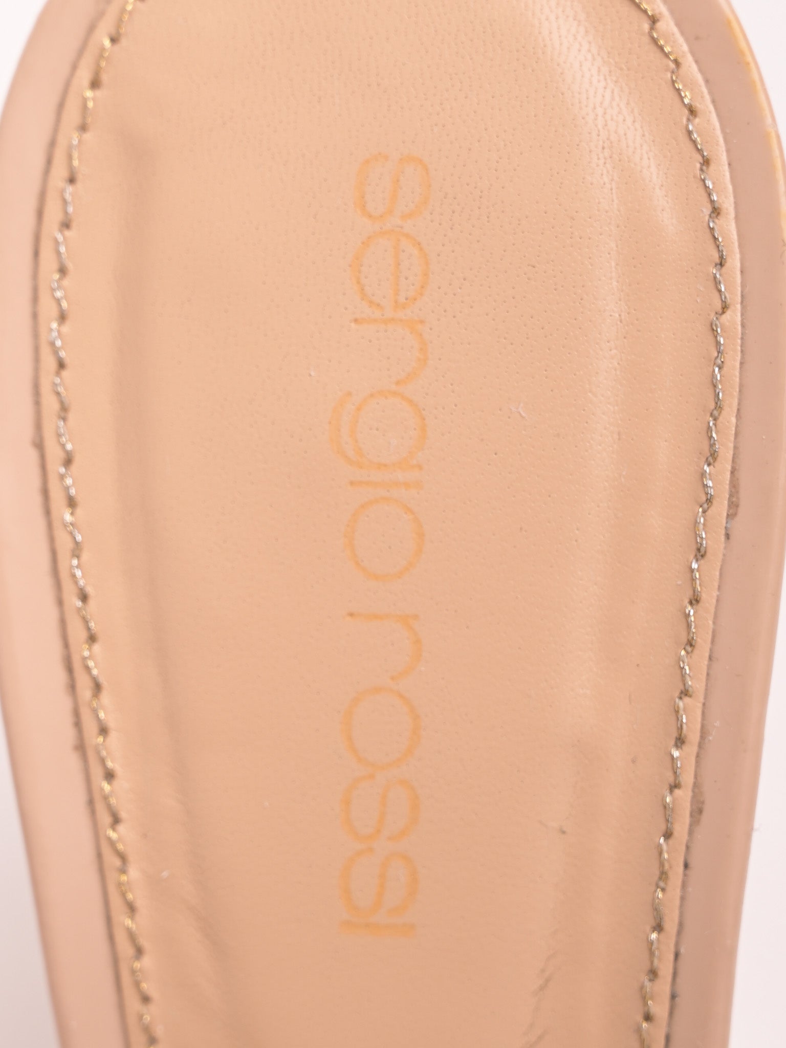 Sergio Rossi White Lacquer Wedge Platform Mules - Good Condition