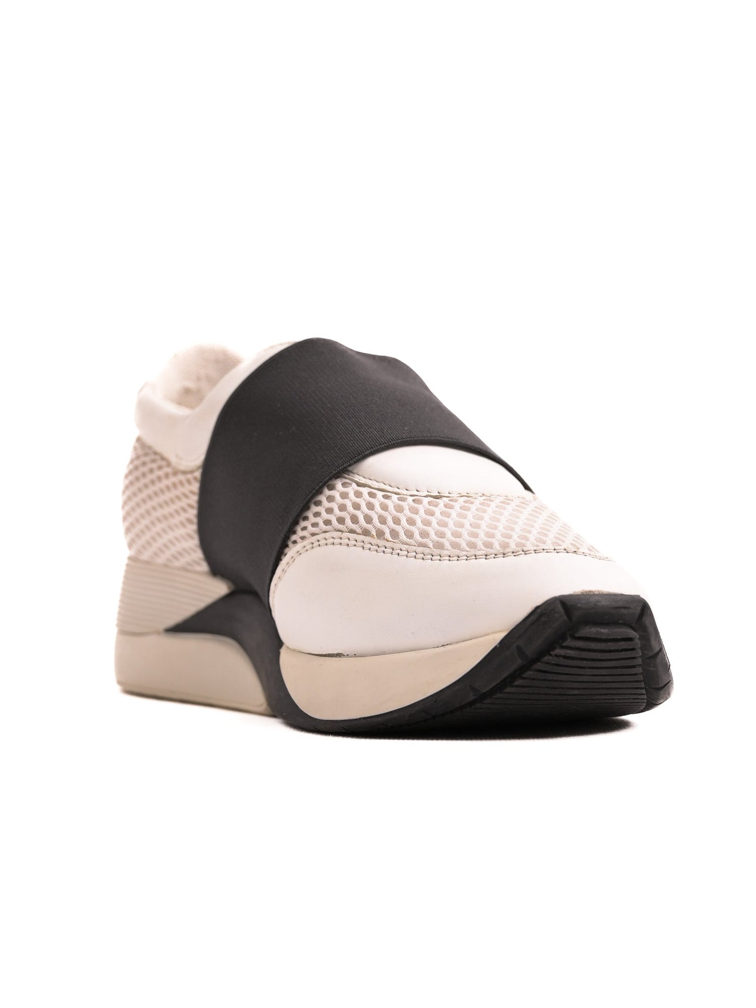 Good Max Mara White Textile Sneakers Size 35 Mesh Design