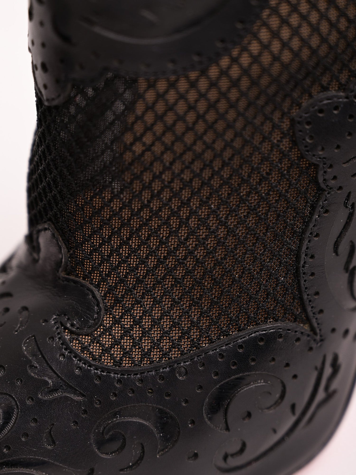 Christian Louboutin Black Leather High Heeled Shoes Size 38.5