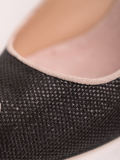 Excellent Fabi Black Leather Peep-Toe High Heels Size 37
