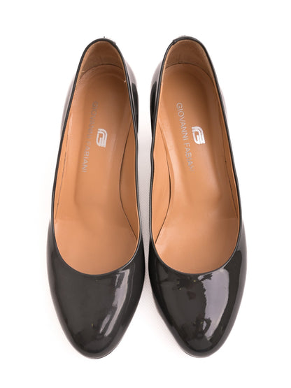 NEW Giorgio Fabiani Gray Leather Heeled Shoes Size 37