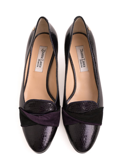 NEW Donna Laura Purple Leather Women&