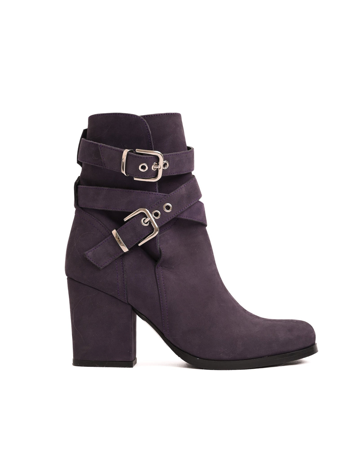 Excellent Laurel Purple Genuine Suede Ankle Boots Size 37