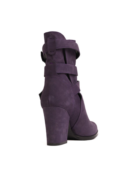Excellent Laurel Purple Genuine Suede Ankle Boots Size 37