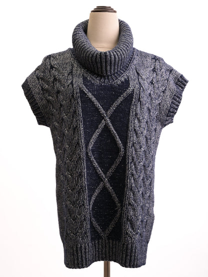 Excellent Gran Sasso Red Viscose Knitted Sweater Size S