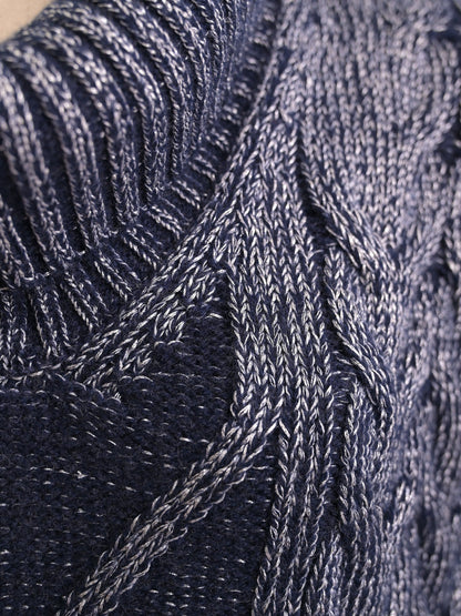 Excellent Gran Sasso Red Viscose Knitted Sweater Size S