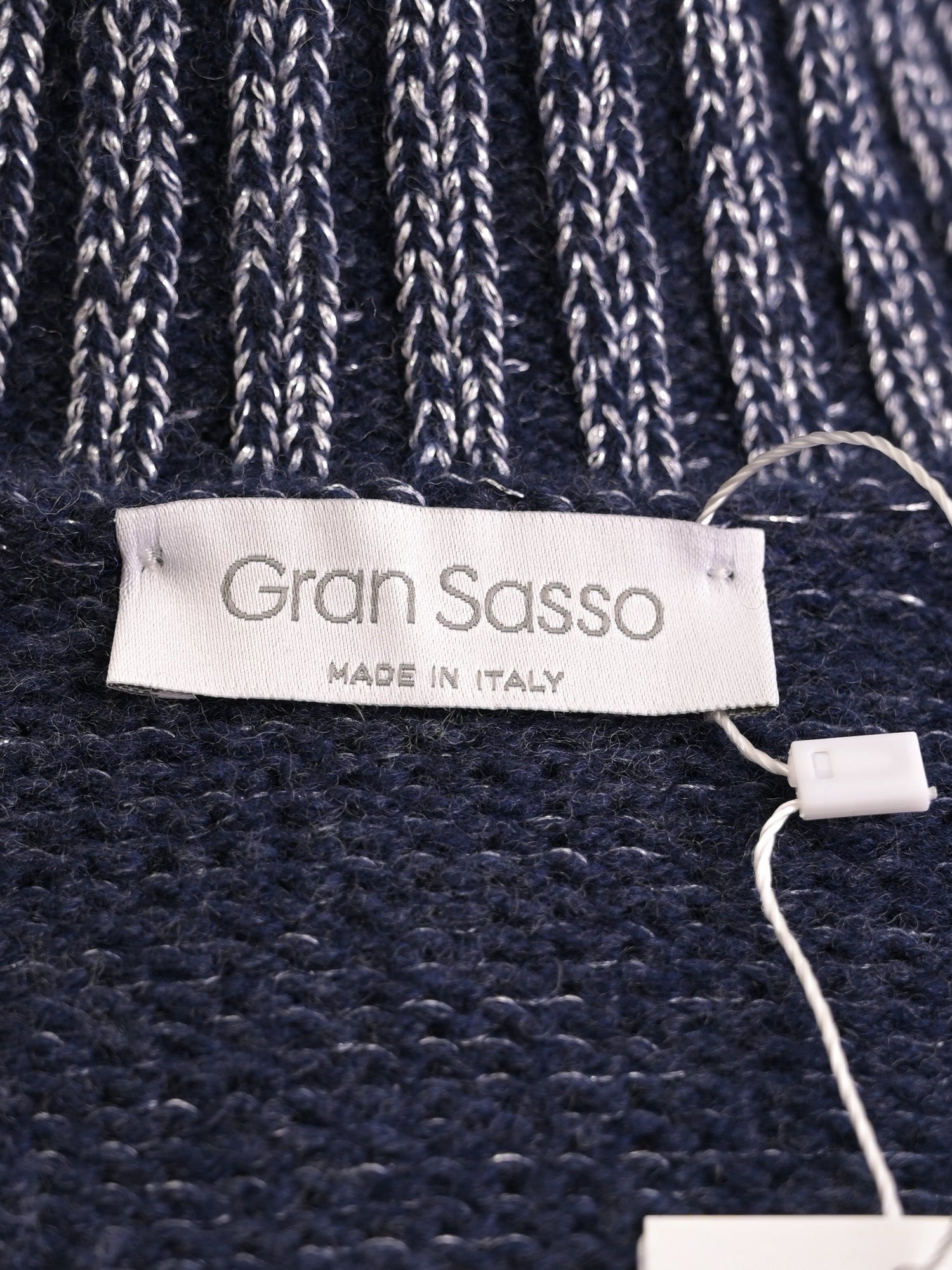 Excellent Gran Sasso Red Viscose Knitted Sweater Size S