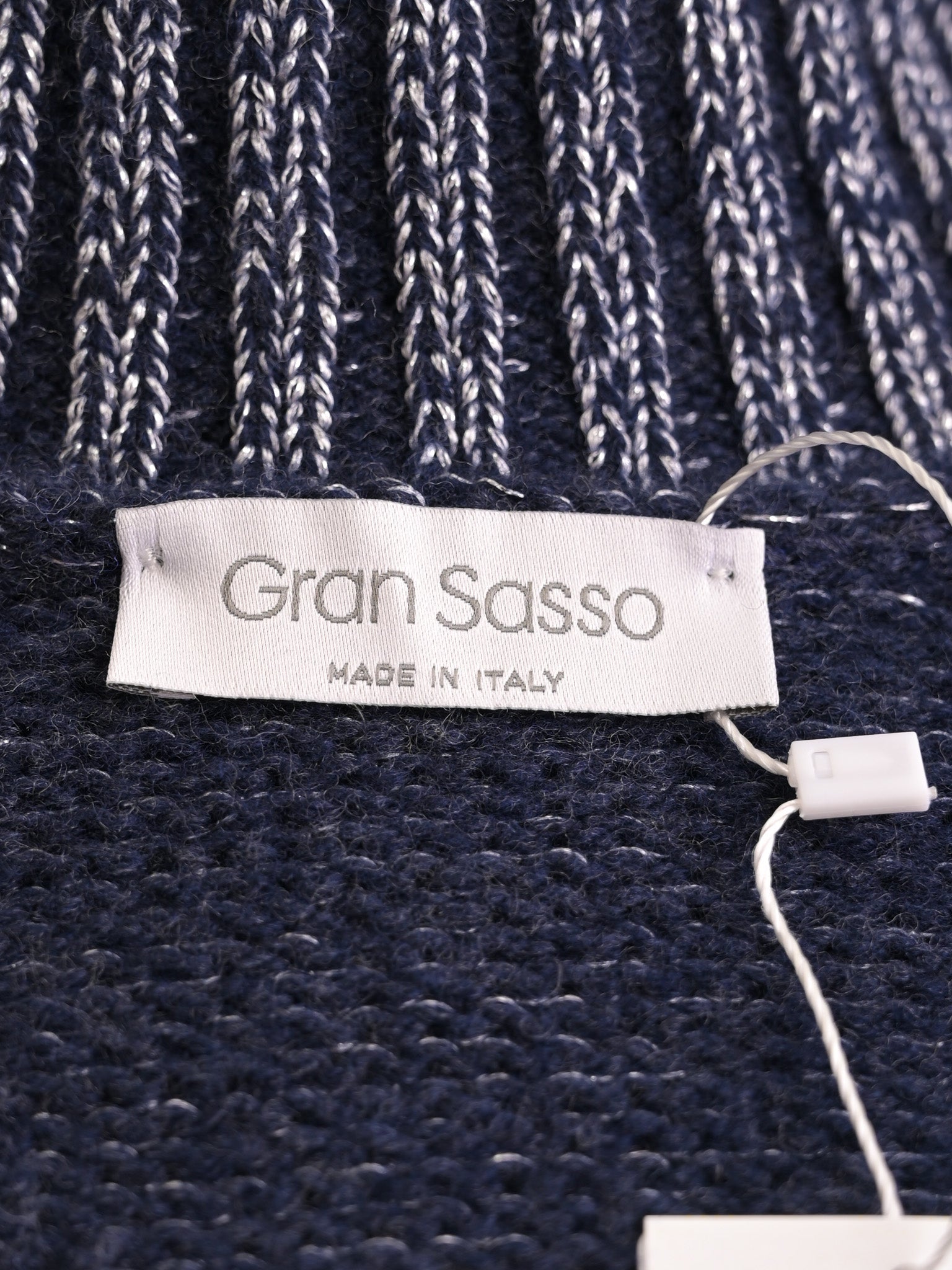 Excellent Gran Sasso Red Viscose Knitted Sweater Size S