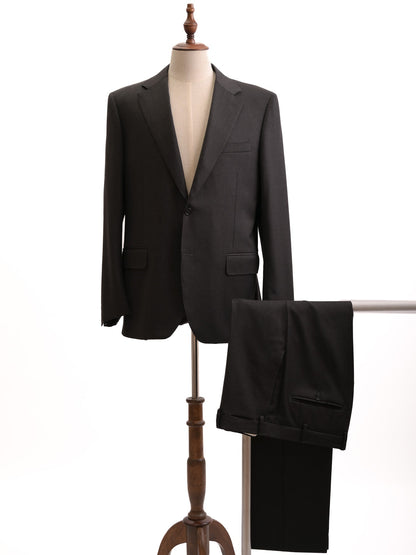 Canali Black Suit Jacket &amp; Trousers Set Size L Excellent Condition