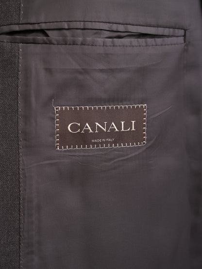 Canali Black Suit Jacket &amp; Trousers Set Size L Excellent Condition