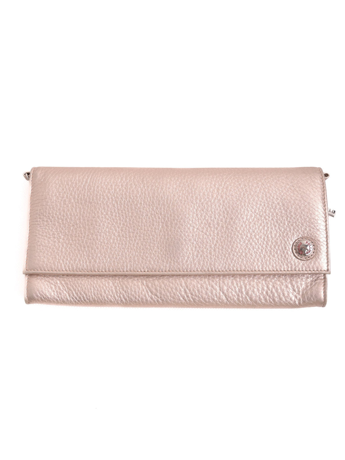 Studio Pollini Excellent Condition White Leather Clutch Purse