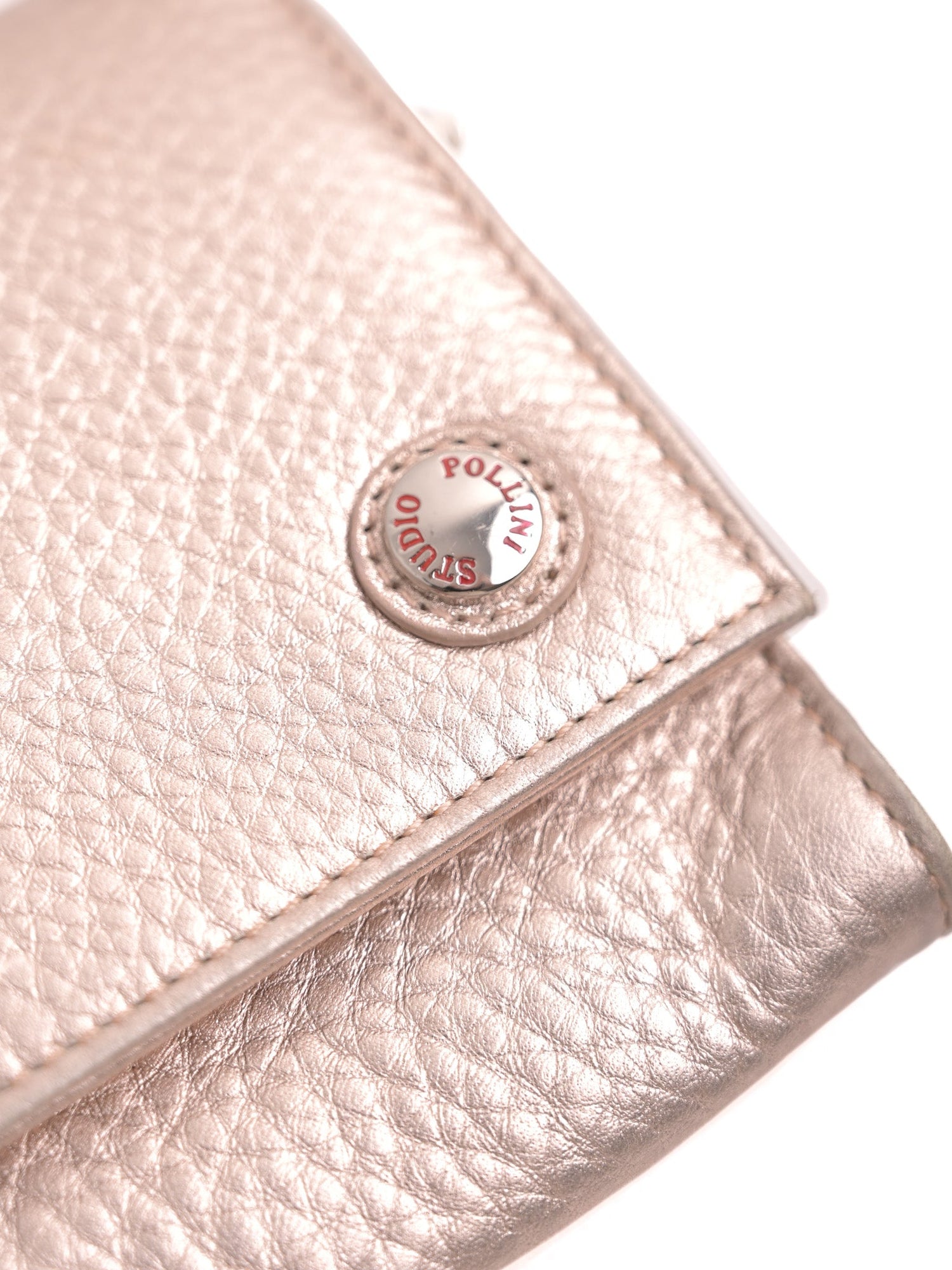 Studio Pollini Excellent Condition White Leather Clutch Purse