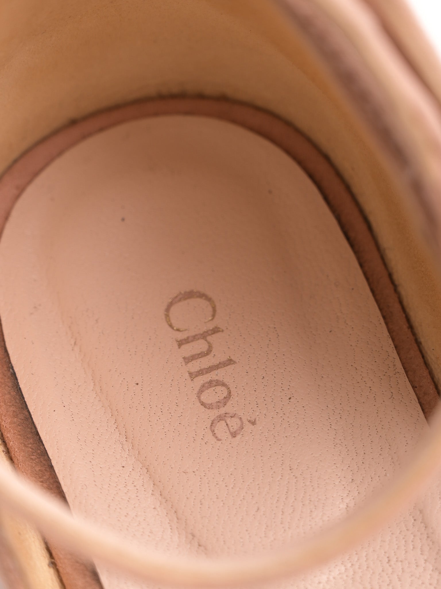 Chloe Pink Genuine Suede Espadrille Sandals Size 34 Excellent