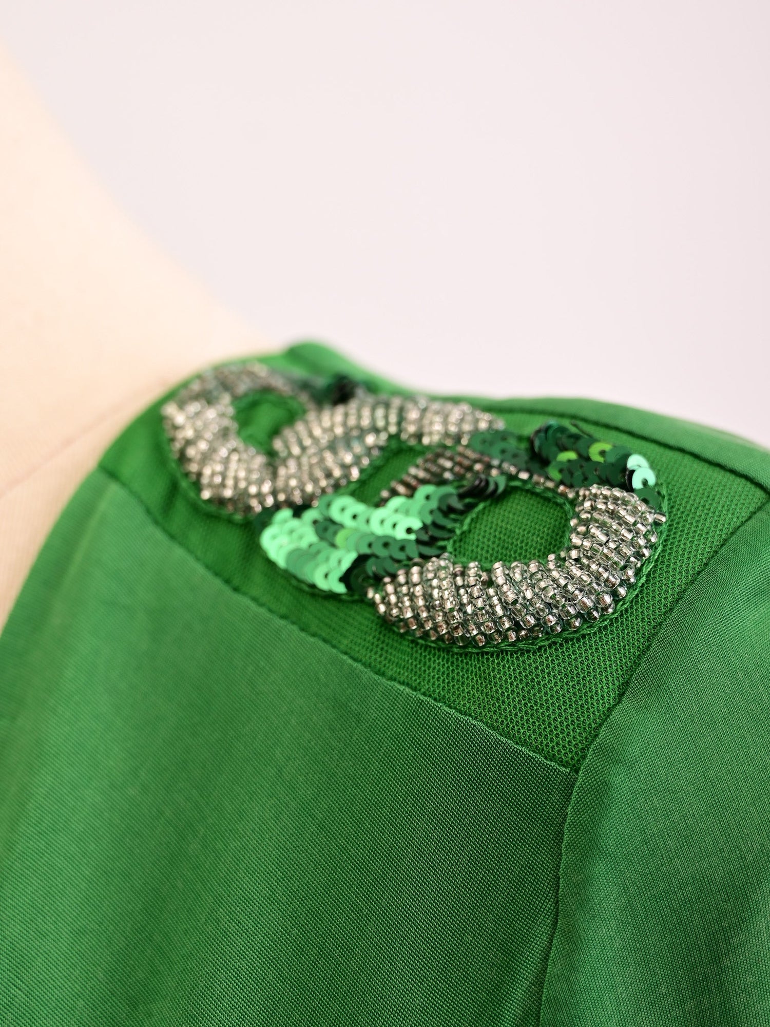 Good Condition Elisabetta Franchi Green Long Dress Size S