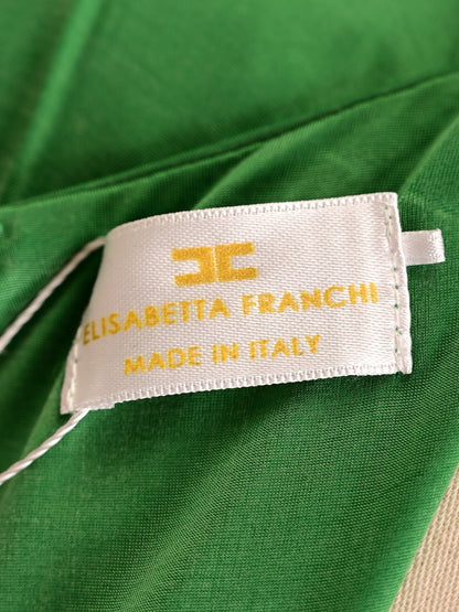 Good Condition Elisabetta Franchi Green Long Dress Size S