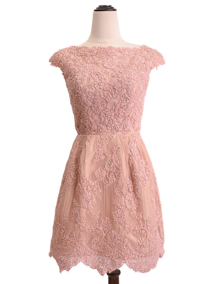 Sherri Hill Pink Lace Dress Excellent Condition Size N/A