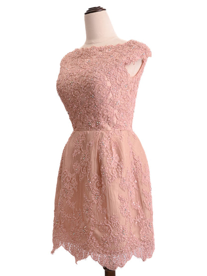 Sherri Hill Pink Lace Dress Excellent Condition Size N/A