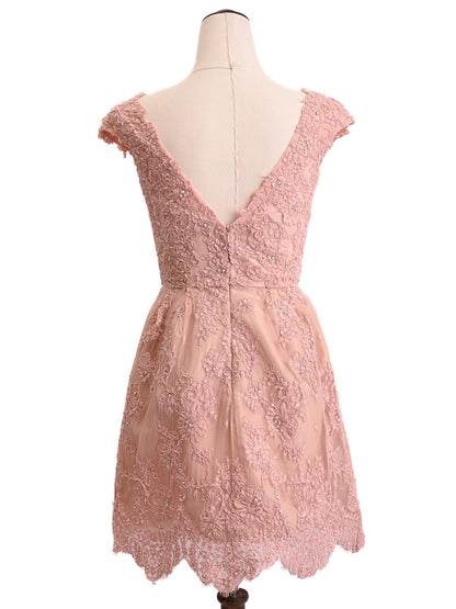 Sherri Hill Pink Lace Dress Excellent Condition Size N/A