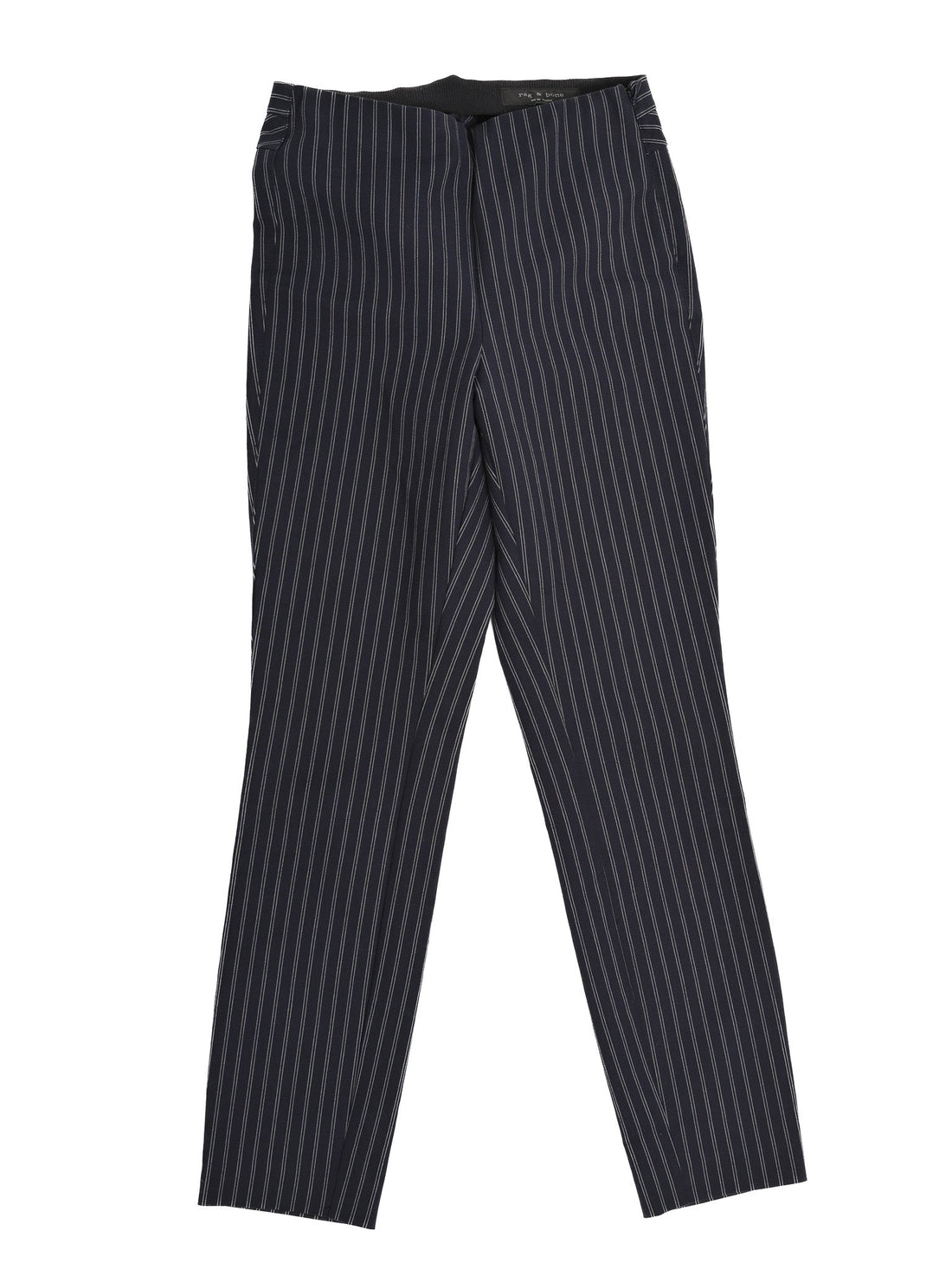 Excellent Rag&amp;Bone Black Striped Pants Size XS Cotton Blend