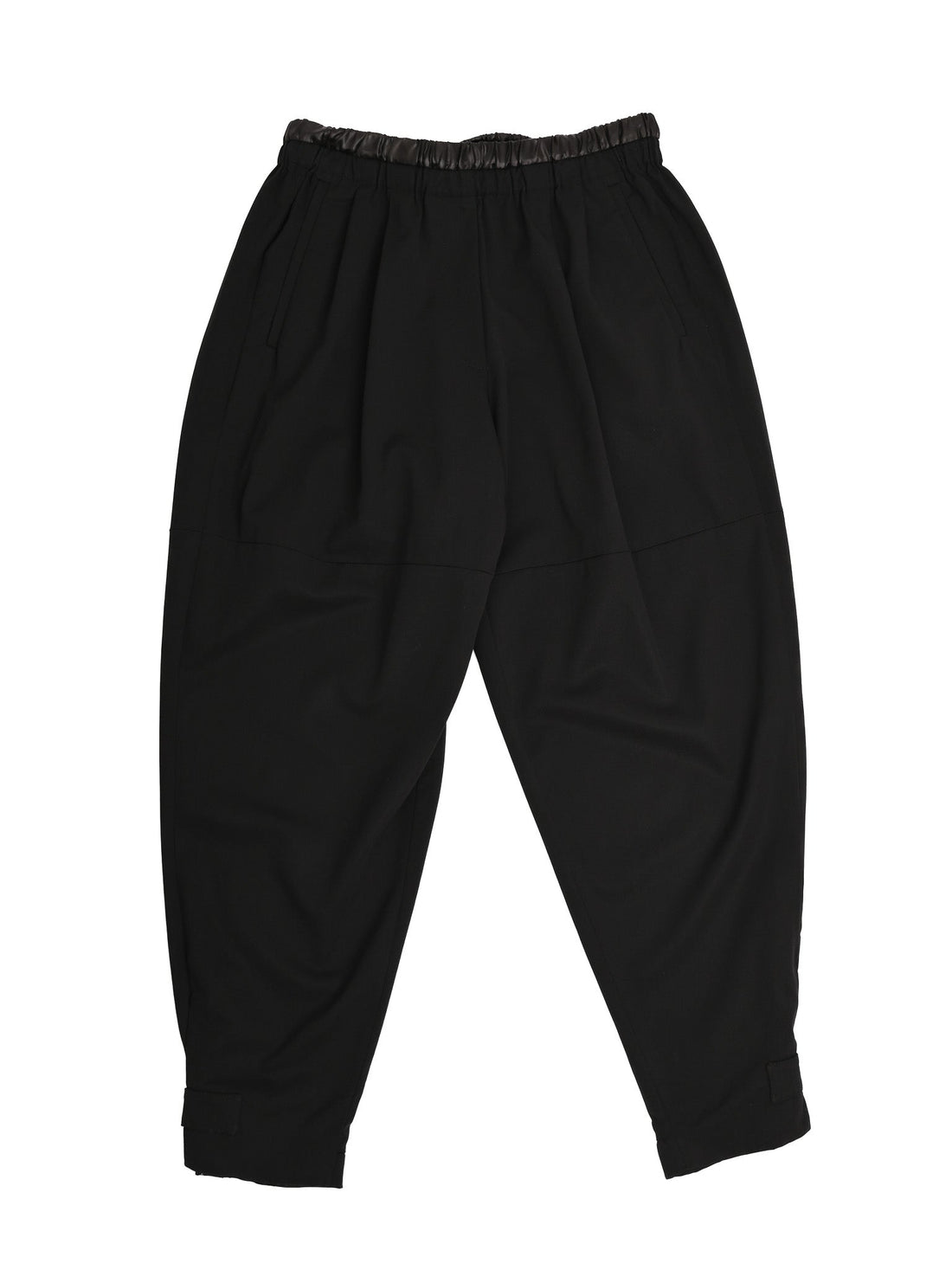 Excellent Prada Black Wool Pants with Adjustable Ankle Straps