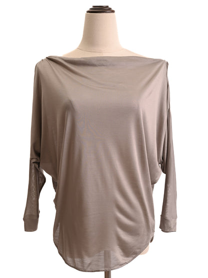 Victoria Beckham Gray Silk Loose Top Size S Excellent Condition