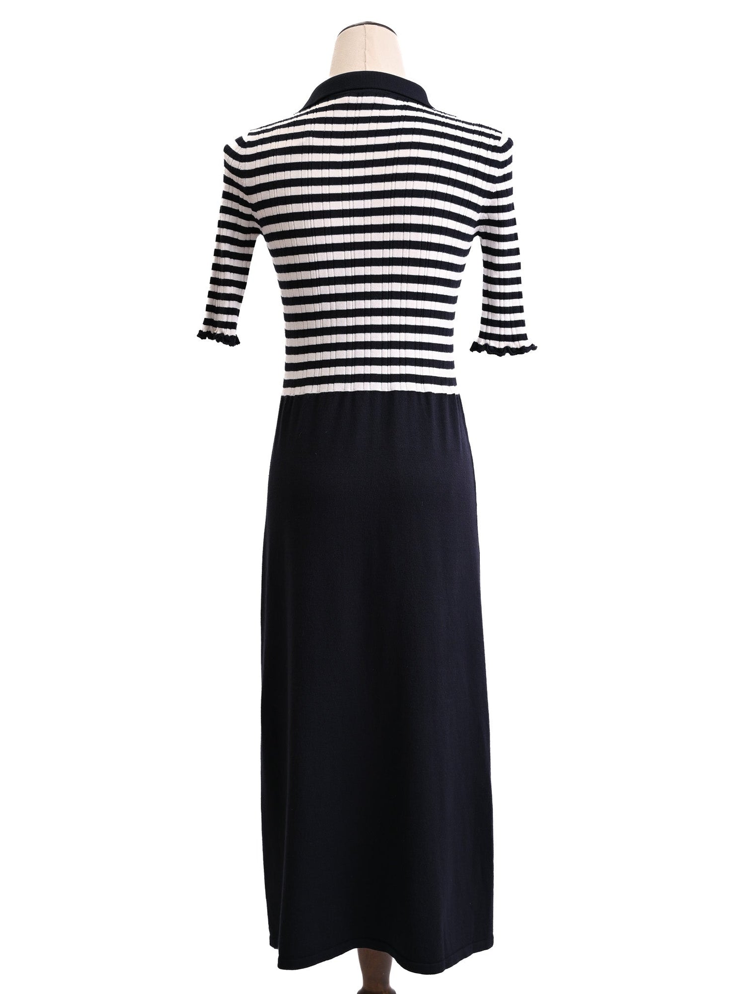 MaxCo Excellent Condition Black &amp; White Striped Dress Size XS