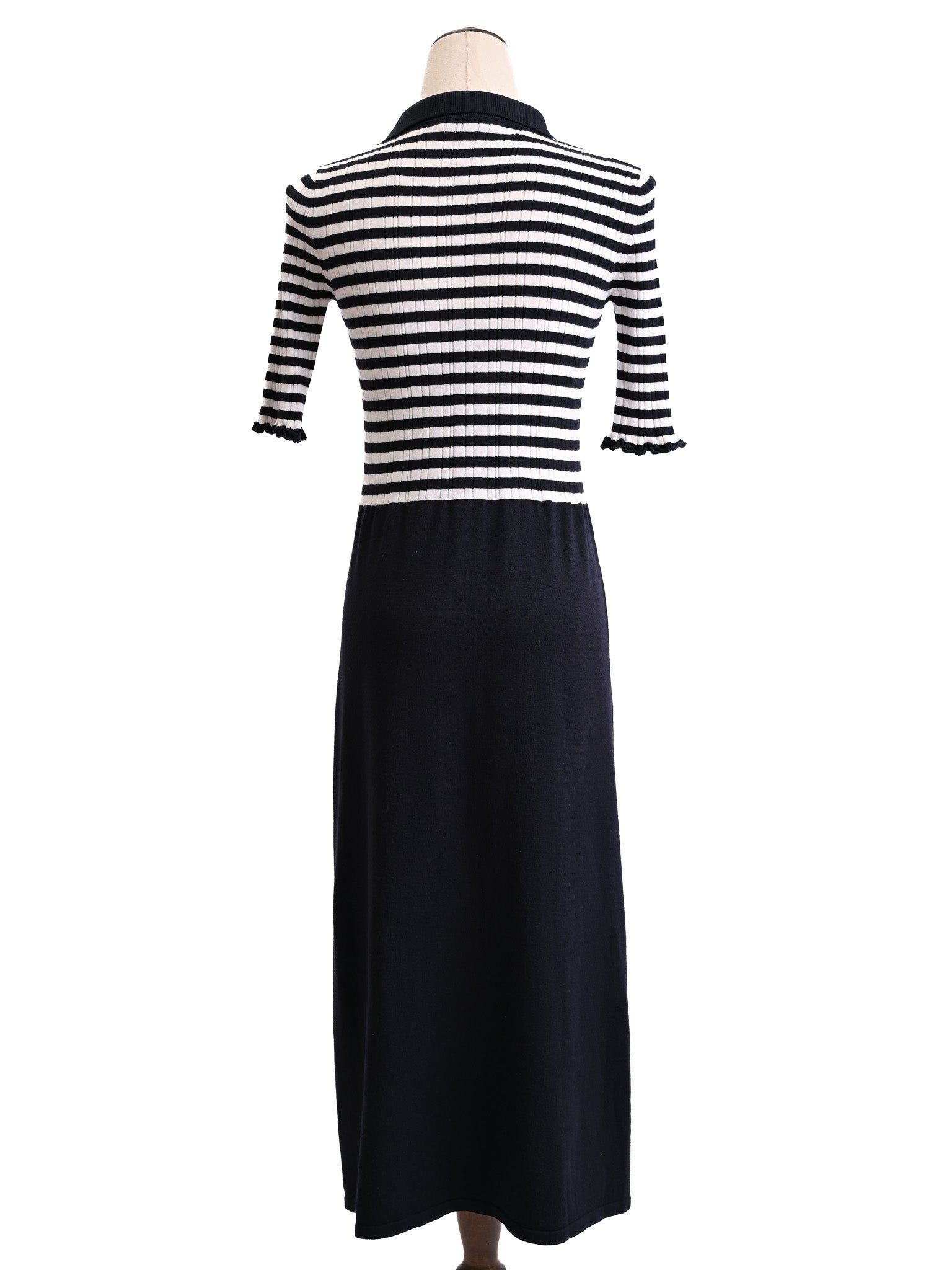 MaxCo Excellent Condition Black &amp; White Striped Dress Size XS