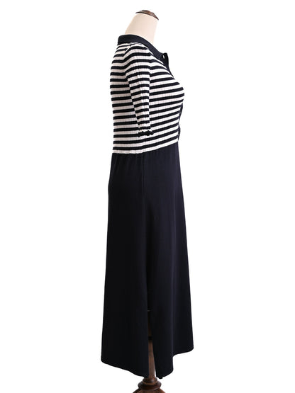 MaxCo Excellent Condition Black &amp; White Striped Dress Size XS