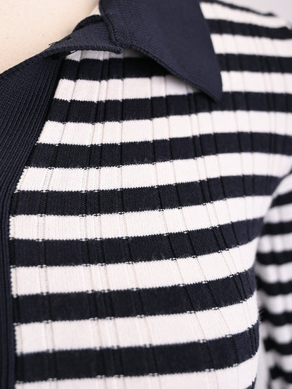 MaxCo Excellent Condition Black &amp; White Striped Dress Size XS
