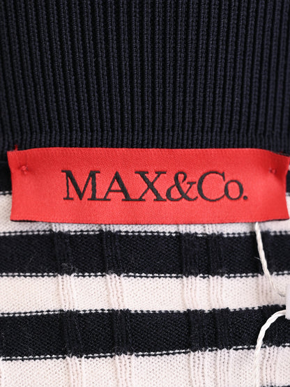 MaxCo Excellent Condition Black &amp; White Striped Dress Size XS