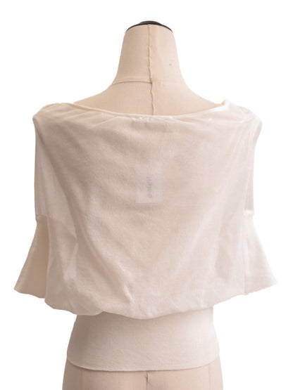 Excellent Alberta Ferretti White Cotton Blouse Size XXS