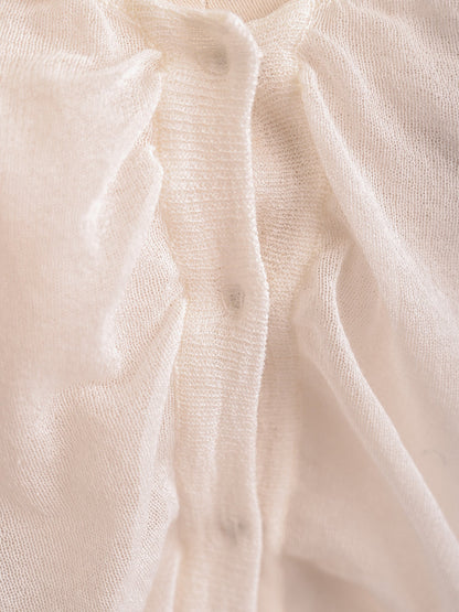 Excellent Alberta Ferretti White Cotton Blouse Size XXS