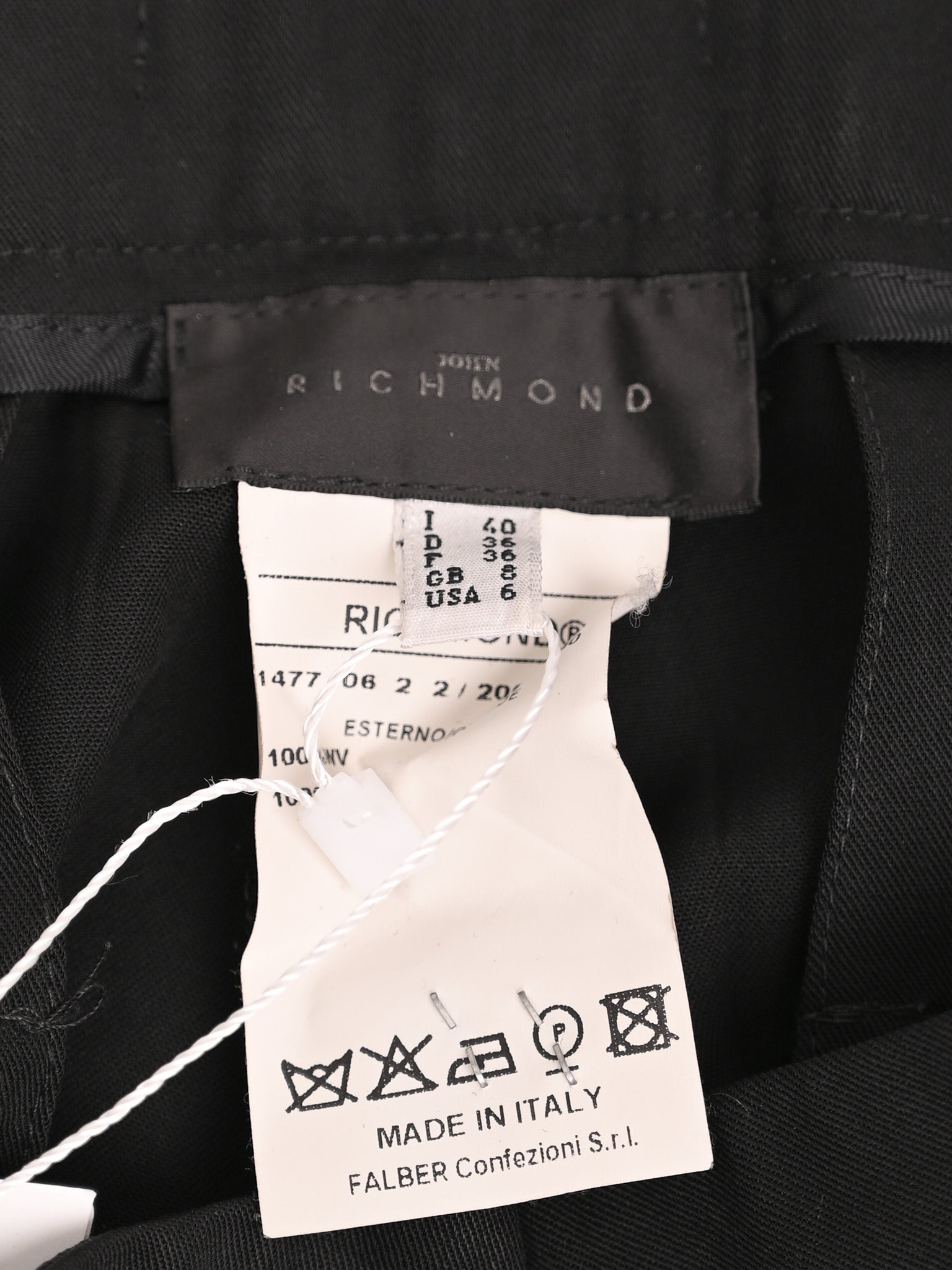 Excellent Richmond Black Wool Trousers Size S for Women