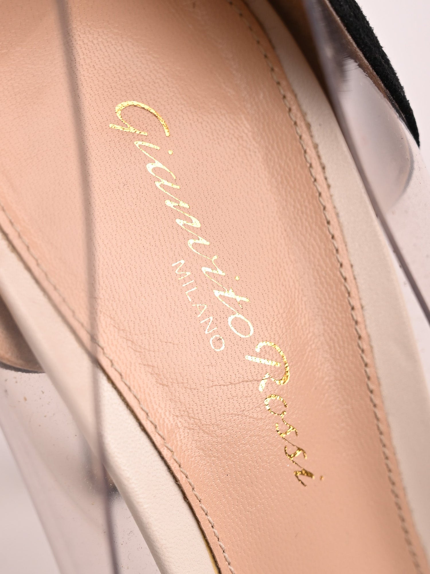 Good Gianvito Rossi Red Genuine Suede High-Heeled Shoes Women