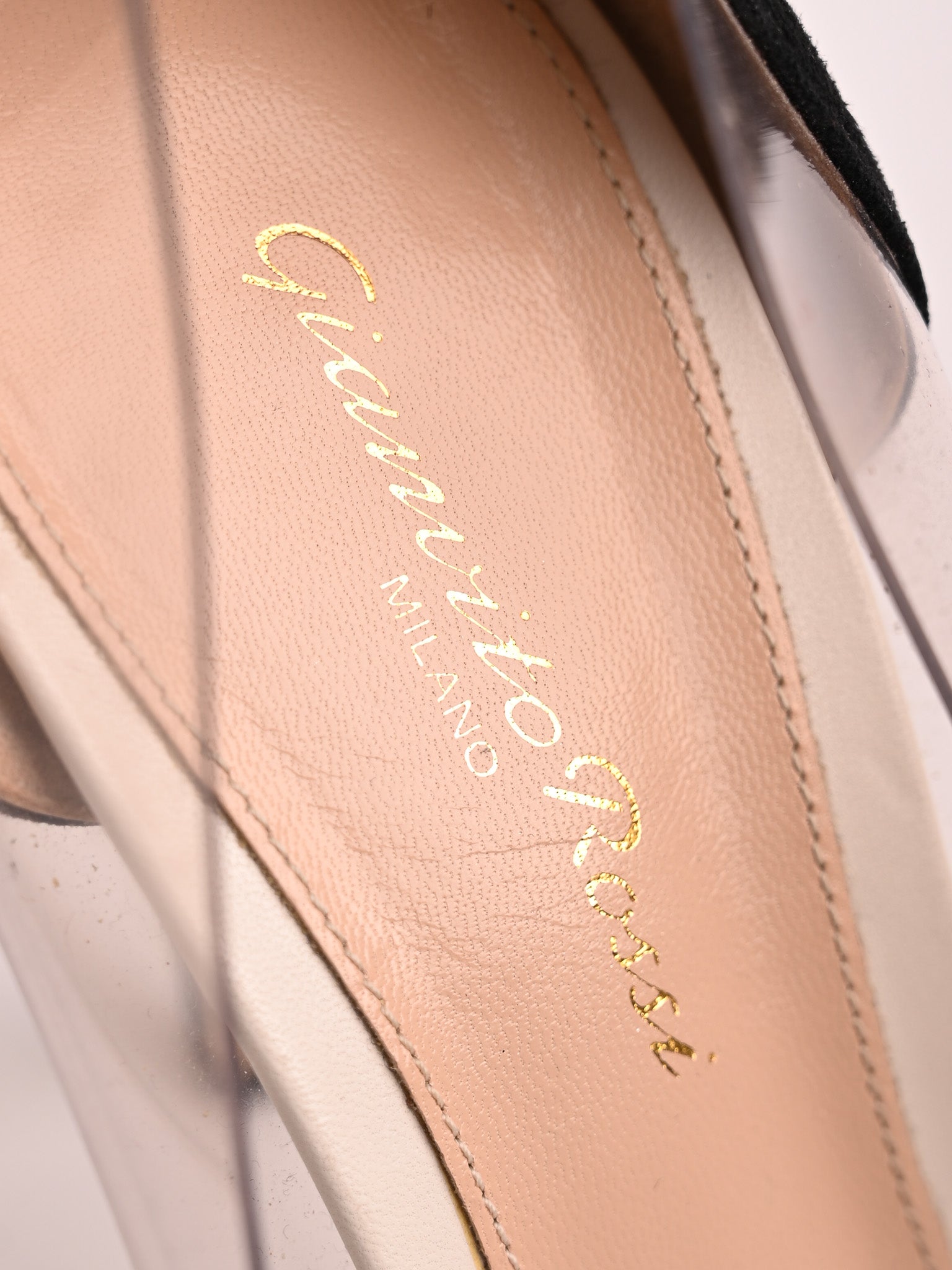 Good Gianvito Rossi Red Genuine Suede High-Heeled Shoes Women