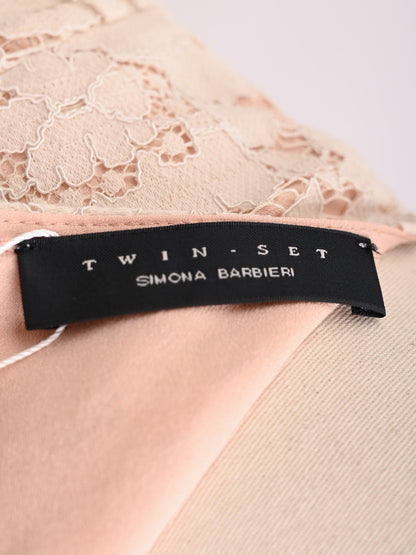 TWINSET White Floral Lace Dress Size S - Good Condition